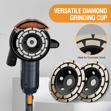 MAXXT Concrete Sander with Powerful 1500W Motor Versatile Plaster and Angle Grinder
